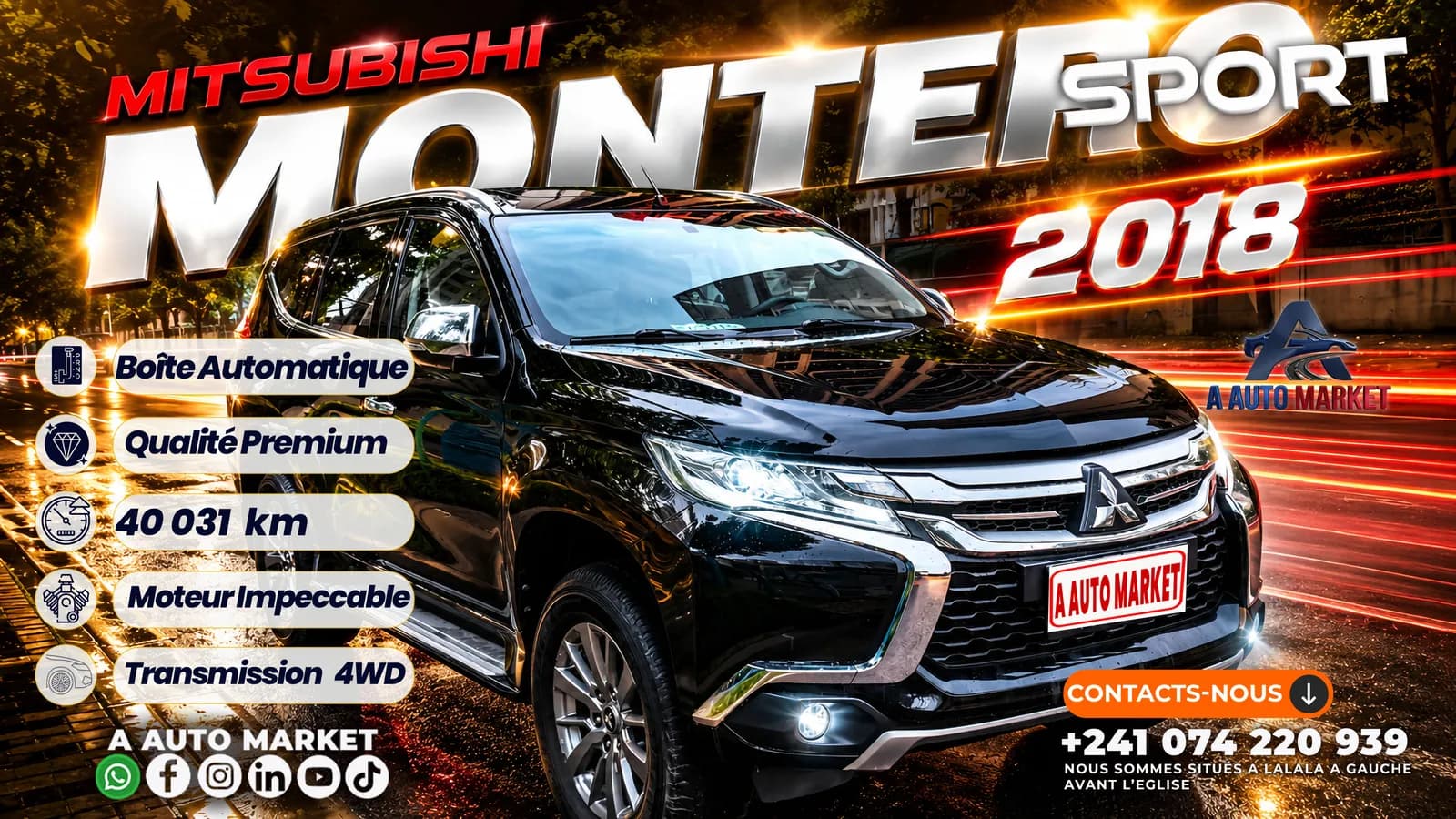 Mitsubishi MONTERO SPORT 2018